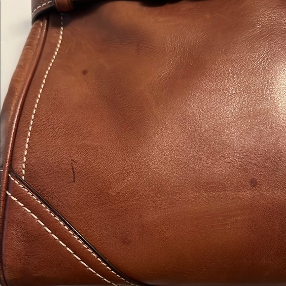 Coach Brown Satchel with Polished Leather and Classic Design - Picture 6 of 15